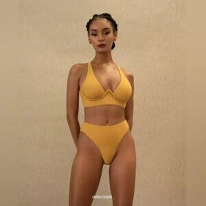 Andrea Iyamah Kasa Bikini Sand Size Medium NWT